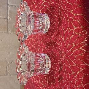 Crystal Candle Holders 4pc. Forever